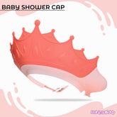 Soft Bathing Baby Shower Cap for Eye Protection and Hair Wash (Coral)